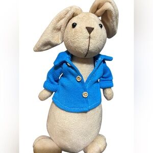 Blue Jacket Plush Decorative Peter Rabbit Refurbished